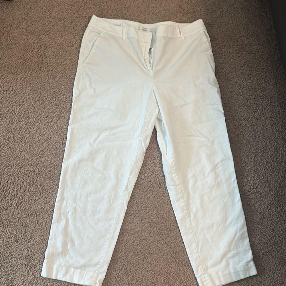 White Casual Pants